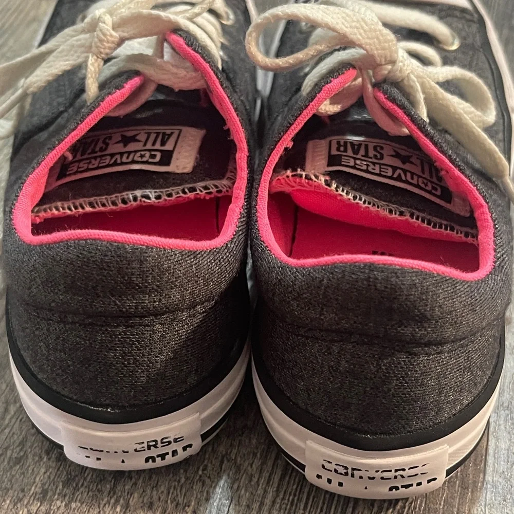 Girls Converse Kids Sneakers Black Pink Gray
